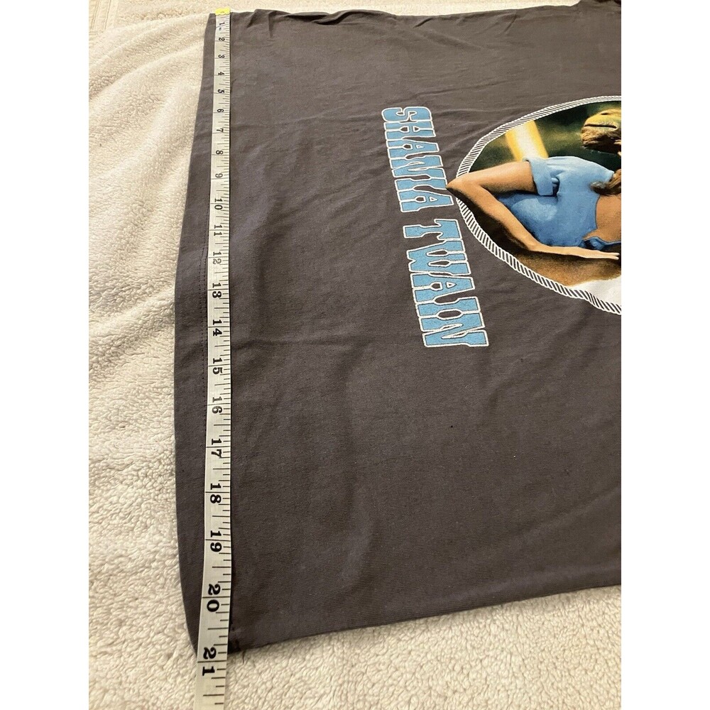 Shania Twain Any Man Of Mine Charcoal Short Sleeve Tshirt Size Small 90s Country - Picture 5 of 7